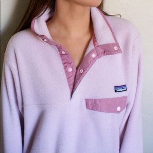 Patagonia Synchilla Pink Snap-T Pullover Fleece XS